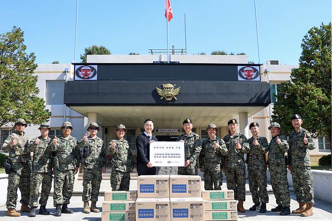 ㈜담터, 군(軍) 장병 복지 향상 위해 따뜻한 차(茶) 나눔