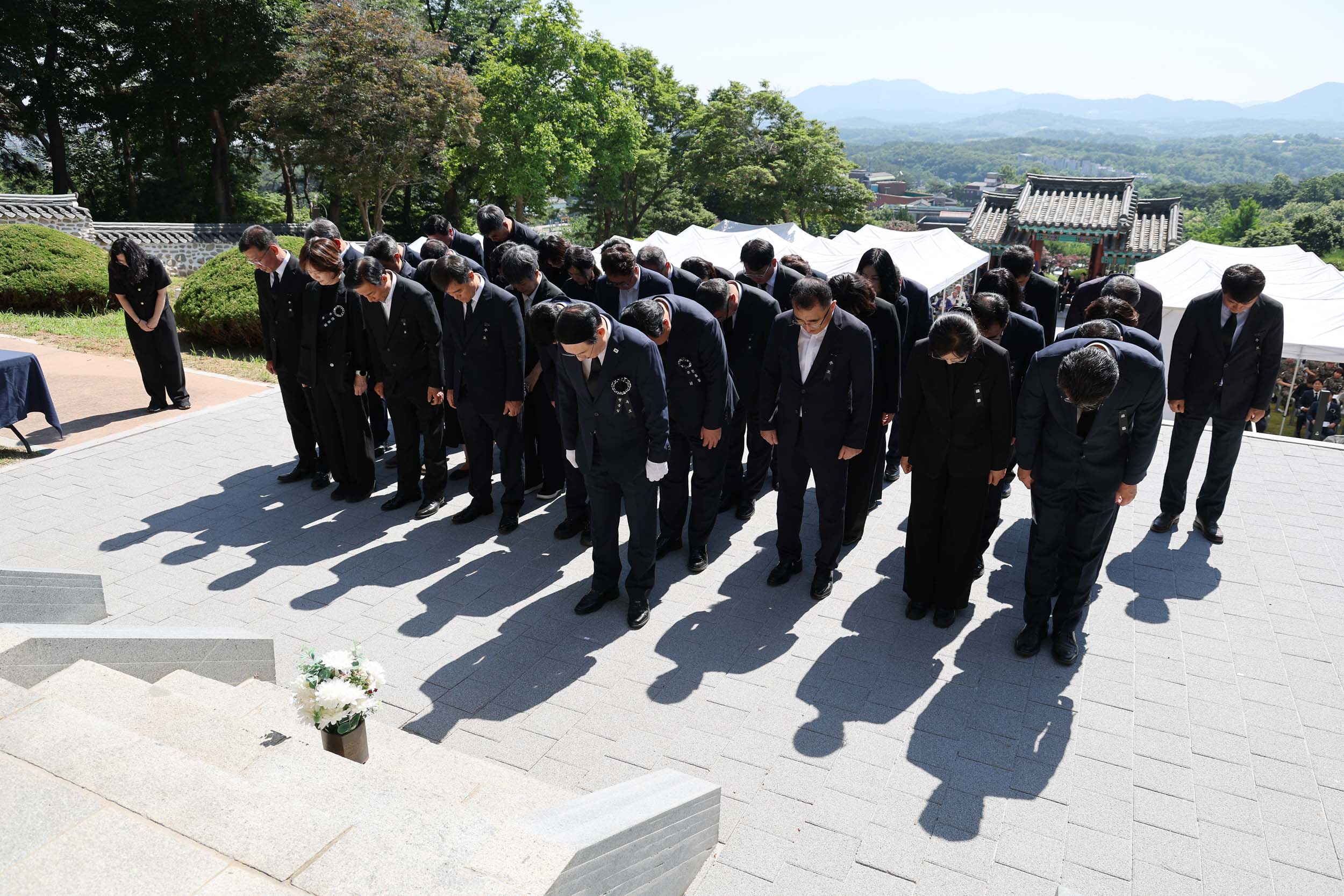 홍성군, 제71회 현충일 추념식 거행…순국선열과 호국영령의 숭고한 희생 기려