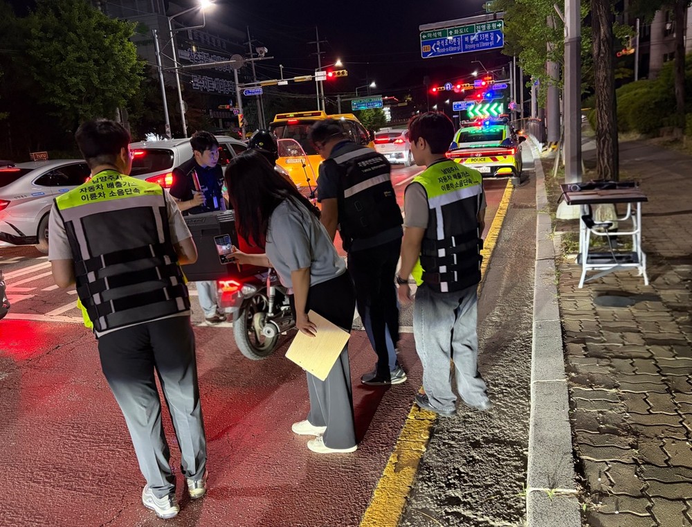 남양주시, 유관기관과 불법 이륜자동차 야간 합동단속 실시