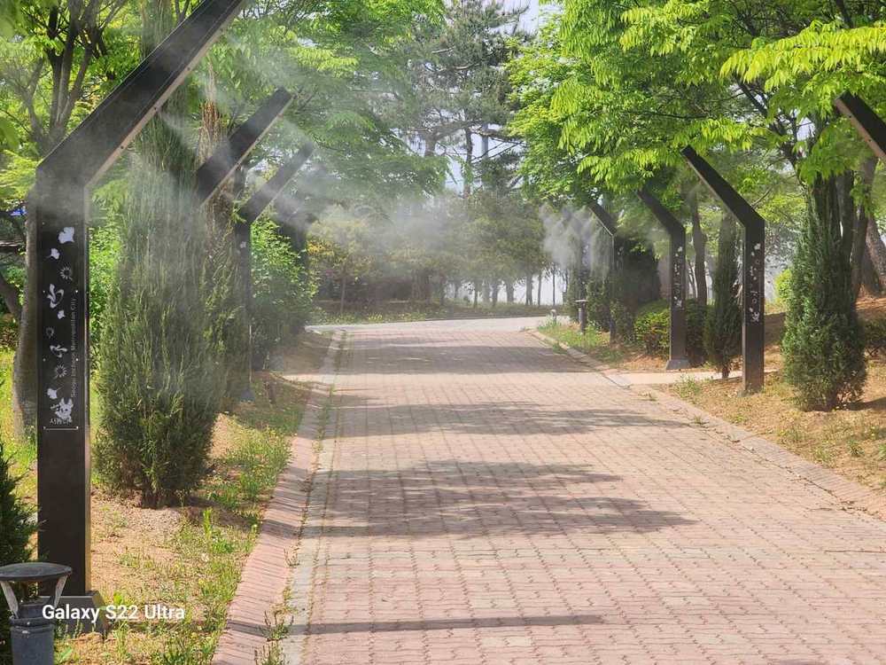 인천 서구, 공원 내 쿨링포그 조기 가동 기습 폭염 선제 대응