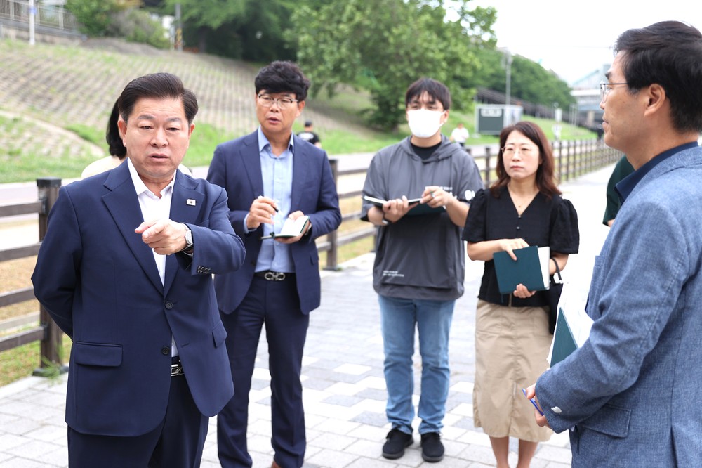 박승원 광명시장, 당선 후 첫 행보 ‘시민 안전 현장’